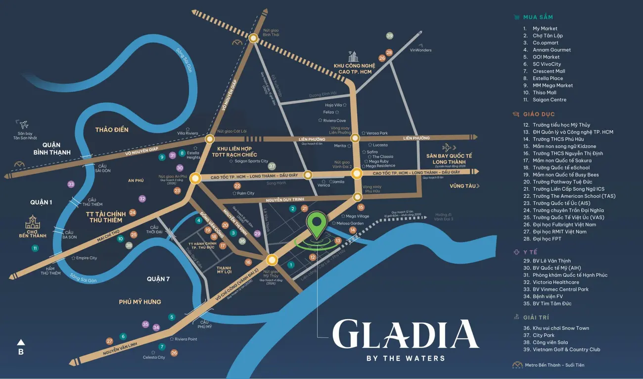 Khám phá 6 điểm nhấn đặc biệt tại Gladia by The Waters