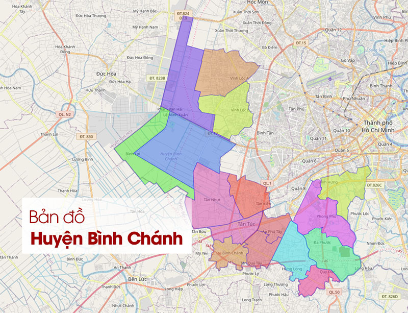 Bản đồ Bình Chánh 2024: [Tìm ngay] Vị trí 'Vàng' tăng giá?