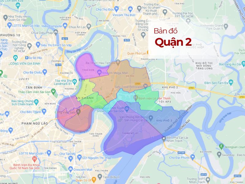 Bản đồ Quận 2 mới nhất: [Tìm ngay] Vị trí 'vàng' cho đầu tư?
