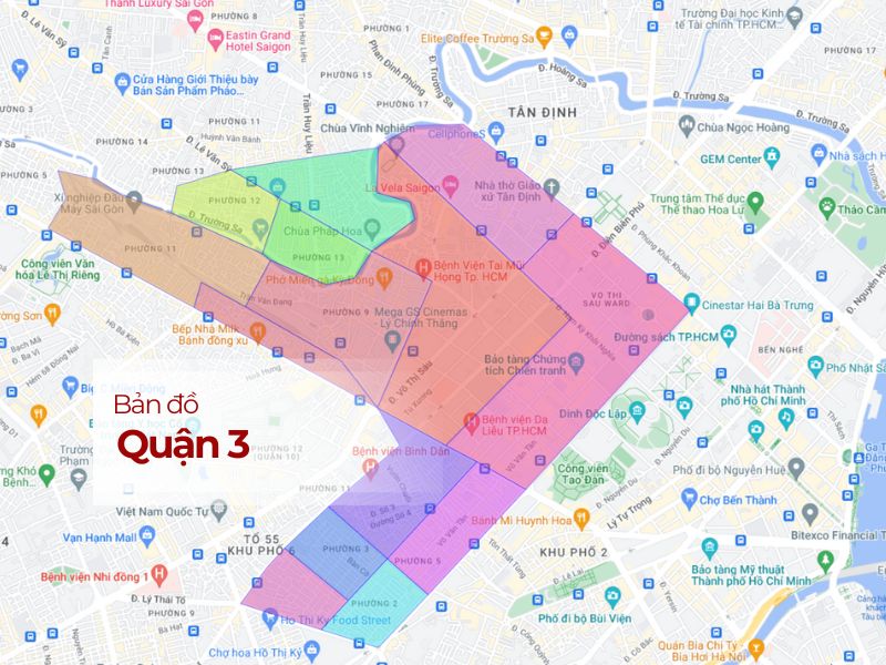 Bản đồ Quận 3 mới nhất: [Tìm đường nhanh nhất] & Những thay đổi ĐỘT PHÁ bạn cần biết!