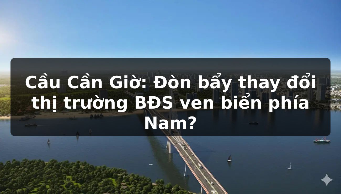 Cầu Cần Giờ: Đòn bẩy thay đổi thị trường BĐS ven biển phía Nam?
