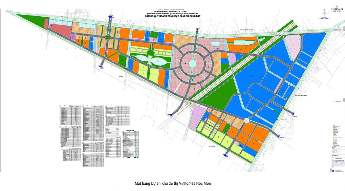Quy hoạch Vinhomes Hóc Môn: Xem chi tiết phân bổ 880ha đất